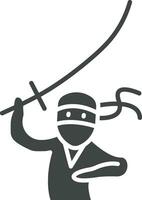 kenjutsu icono vector imagen. adecuado para móvil aplicaciones, web aplicaciones y impresión medios de comunicación.