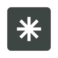 Keycap Asterisk icon vector image. Suitable for mobile apps, web apps and print media.