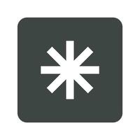 Keycap Asterisk icon vector image. Suitable for mobile apps, web apps and print media.