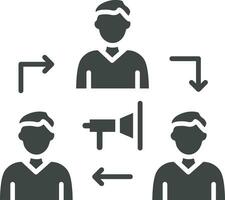 Marketing Team icon vector image. Suitable for mobile apps, web apps and print media.