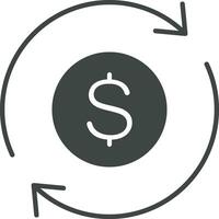 Money Transfer icon vector image. Suitable for mobile apps, web apps and print media.