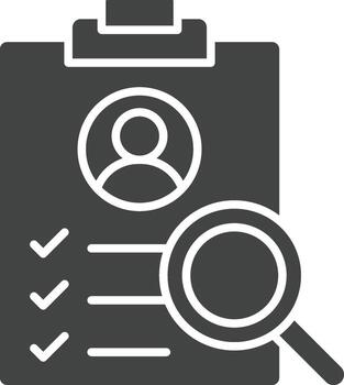 Job Analysis icon vector image. Suitable for mobile apps, web apps and print media.