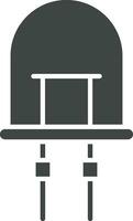 Light Emitting Diode icon vector image. Suitable for mobile apps, web apps and print media.