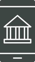 Mobile Banking icon vector image. Suitable for mobile apps, web apps and print media.