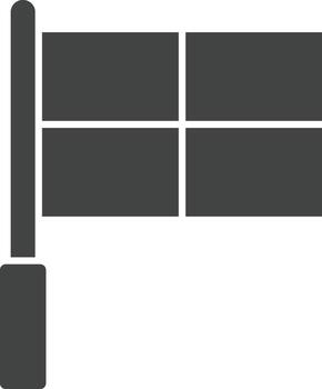 Offside Flag icon vector image. Suitable for mobile apps, web apps and print media.