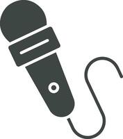 Mic with wire icon vector image. Suitable for mobile apps, web apps and print media.