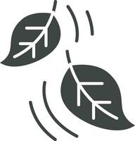 Leaf Fluttering in Wind icon vector image. Suitable for mobile apps, web apps and print media.