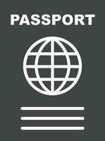 Passport icon vector image. Suitable for mobile apps, web apps and print media.