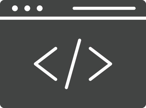 Programming icon vector image. Suitable for mobile apps, web apps and print media.