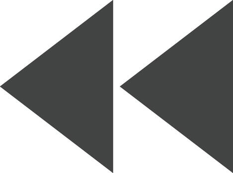 rebobinar icono vector imagen. adecuado para móvil aplicaciones, web aplicaciones y impresión medios de comunicación.