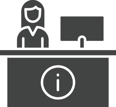 Reception icon vector image. Suitable for mobile apps, web apps and print media.