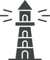 Lighthouse icon vector image. Suitable for mobile apps, web apps and print media.