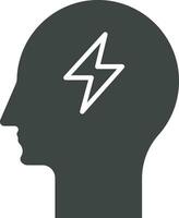 Mind Power icon vector image. Suitable for mobile apps, web apps and print media.