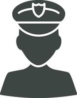 Police icon vector image. Suitable for mobile apps, web apps and print media.