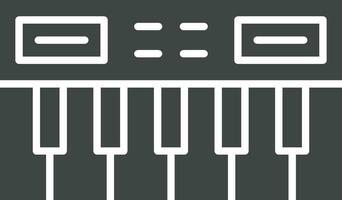Piano Keyboard icon vector image. Suitable for mobile apps, web apps and print media.