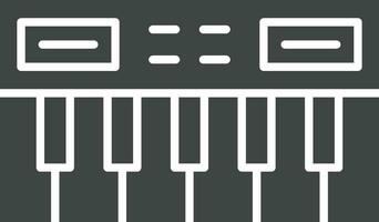 Piano Keyboard icon vector image. Suitable for mobile apps, web apps and print media.