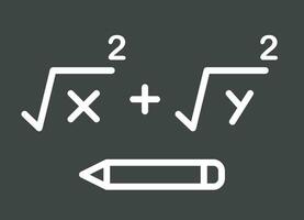 Solving Formula icon vector image. Suitable for mobile apps, web apps and print media.