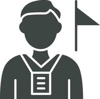 Tour Guide icon vector image. Suitable for mobile apps, web apps and print media.