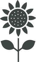 Sunflower icon vector image. Suitable for mobile apps, web apps and print media.