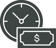Time Based Payment icon vector image. Suitable for mobile apps, web apps and print media.