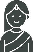 Sari icon vector image. Suitable for mobile apps, web apps and print media.