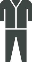 Pyjamas Suit icon vector image. Suitable for mobile apps, web apps and print media.