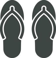 Slippers icon vector image. Suitable for mobile apps, web apps and print media.