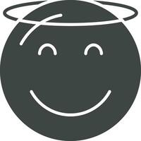 Smiling Face with Halo icon vector image. Suitable for mobile apps, web apps and print media.