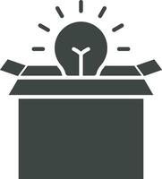 Think Out of the Box icon vector image. Suitable for mobile apps, web apps and print media.