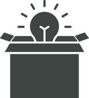 Think Out of the Box icon vector image. Suitable for mobile apps, web apps and print media.