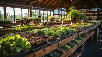 el floreciente red de local agricultura cooperativas y comunidad prosperidad. generativo ai foto