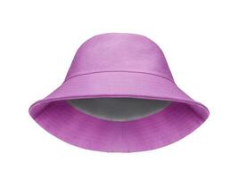 pink bucket hat Isolated on a white background photo