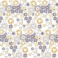 Textile floral and mix color deign vector