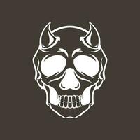 cool and striking skull illustrations for business brands, hobbies, clubs, or stickers, backgrounds and t-shirt designs vector