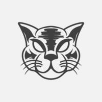 illustration of a tiger or wild animal for a business brand logo, hobby, club, or sticker and t-shirt design vector