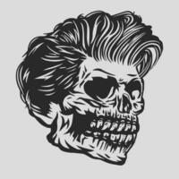 Exclusive vector skull image for tattoos, t shirt designs, urban apparel, and element design needs for any concept.