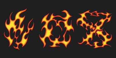 icon images of all types of fire icons in vector format for your t-shirt, jacket, hoodie and all your design needs