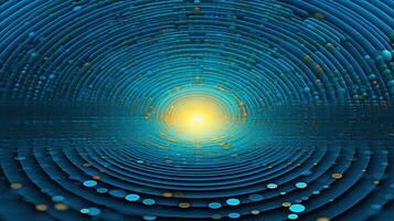 AI generated lunar glow over rice terraces, digital art illustration, Generative AI photo