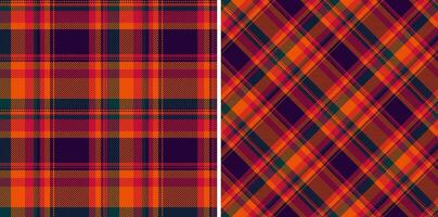 Pattern seamless background of check tartan fabric with a plaid texture vector textile.