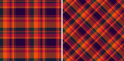 Pattern seamless background of check tartan fabric with a plaid texture vector textile.