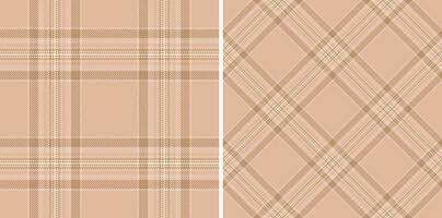 Fabric textile background of plaid texture tartan with a check vector pattern seamless.