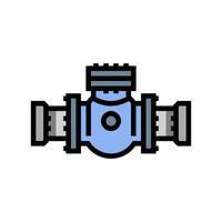 gasoline pipeline color icon vector illustration