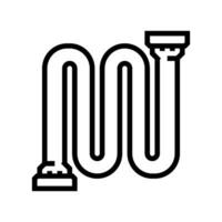 power pipeline line icon vector illustration