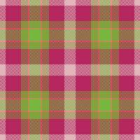 Plaid seamless pattern in red. Check fabric texture. Vector textile print.