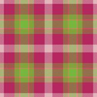 Plaid seamless pattern in red. Check fabric texture. Vector textile print.