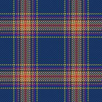 Plaid texture fabric of tartan seamless background with a pattern textile vector check.