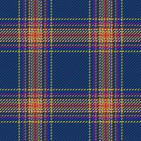 Plaid texture fabric of tartan seamless background with a pattern textile vector check.