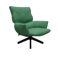 Modern accent chairs left side view 3d rendering. High quality transparent background image. photo