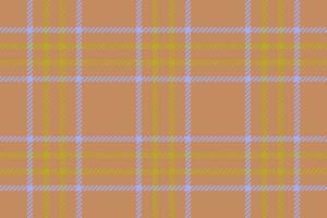 Seamless fabric pattern of plaid check vector with a texture background tartan textile.