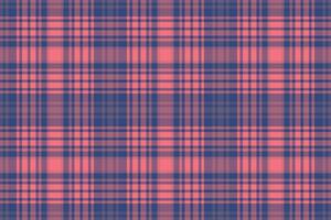 Plaid seamless vector of tartan textile background with a check pattern fabric texture.